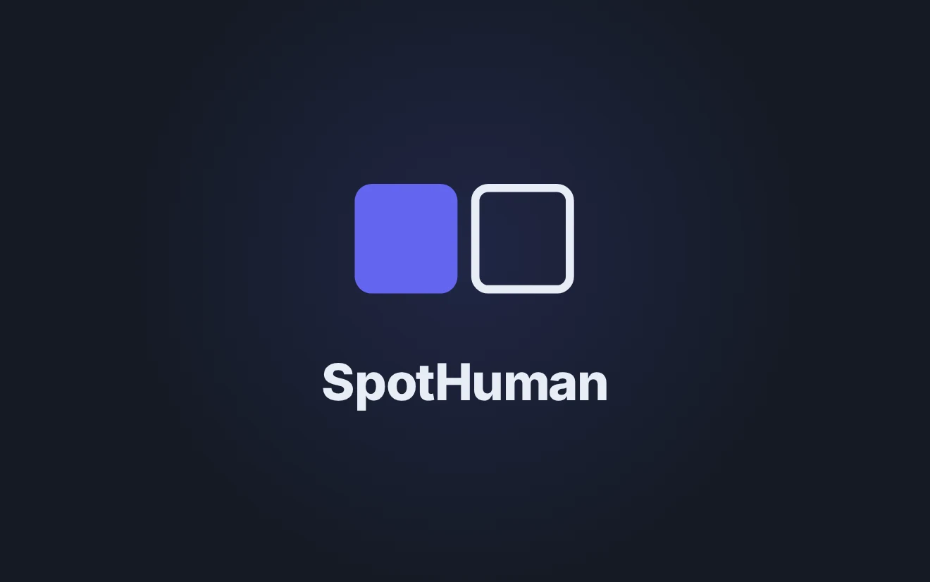 SpotHuman : le signe du test humain ou IA.